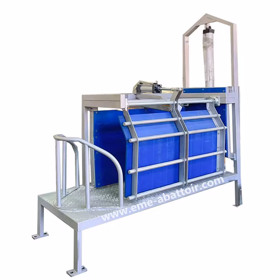 Pig Stunning Machine Abattoir Equipment for Slaughterhouse Livestock Slaughtering Halal Killing Line