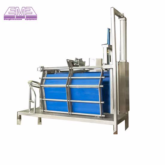 Pig Stunning Machine Abattoir Equipment for Slaughterhouse Livestock Slaughtering Halal Killing Line