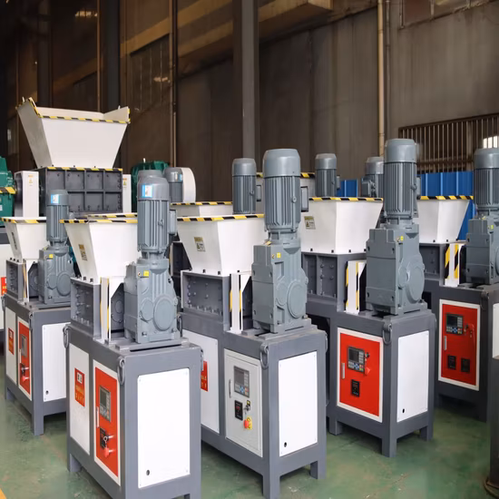 고품질 두 배 갱구 능률적인 문서 절단기/산업 폐기물 슈레더 분쇄 장비